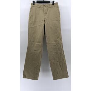 FINESILVER Men's Vintage Tan Straight-Leg Cotton Chino Pants SZ 30x30
